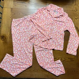 Cozy Pink and peach hearts pajamas